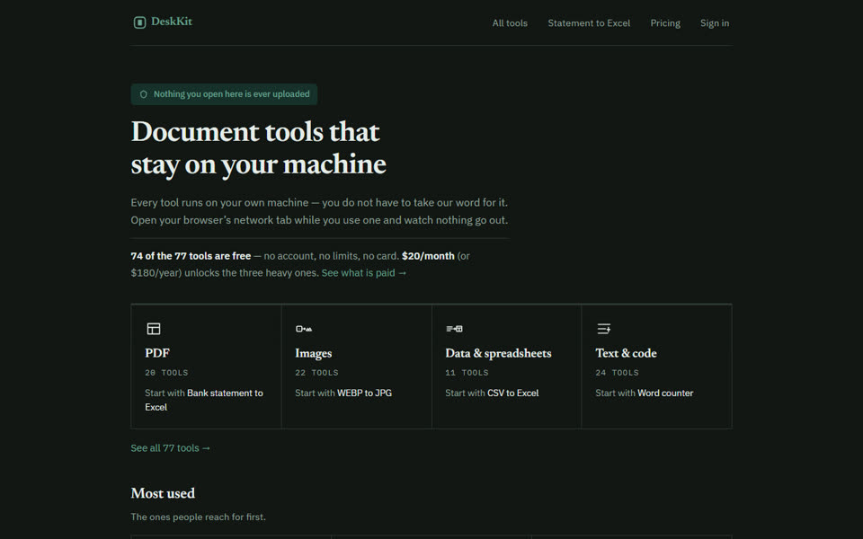 deskkit screenshot